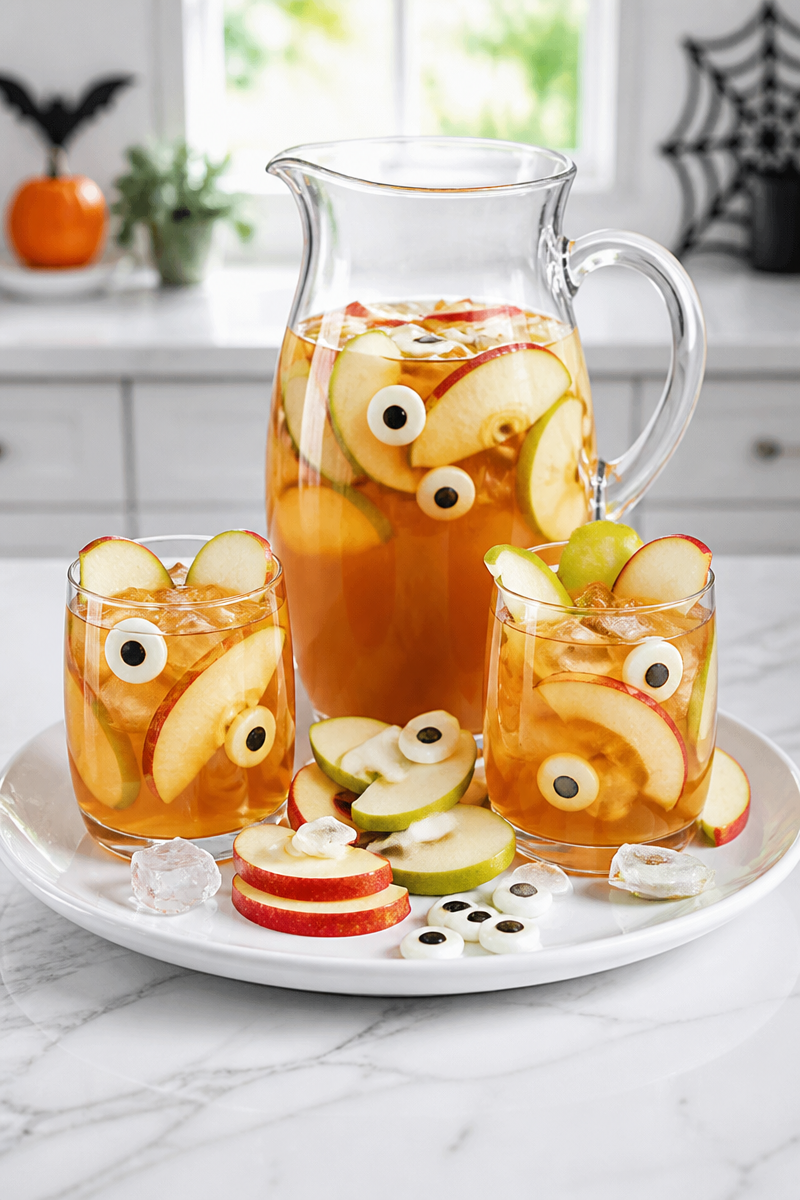 Spooky Poison Apple Cider Cocktail Spooky Poison Apple Cider Cocktail