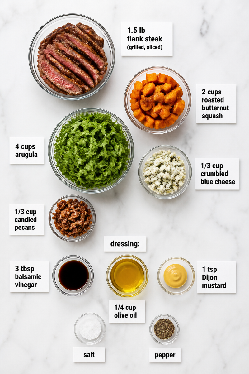 Steak Butternut Squash Blue Cheese Salad