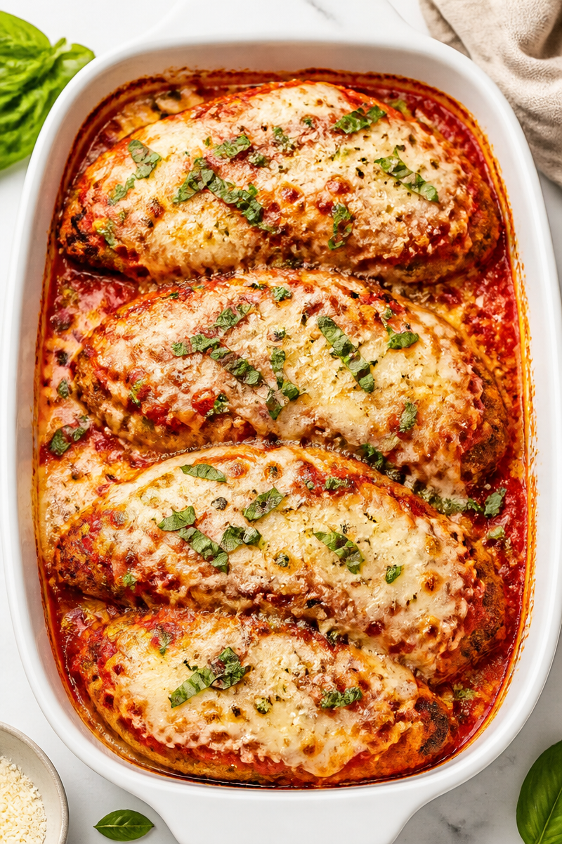 Steakhouse Chicken Parmesan Mozzarella Marinara