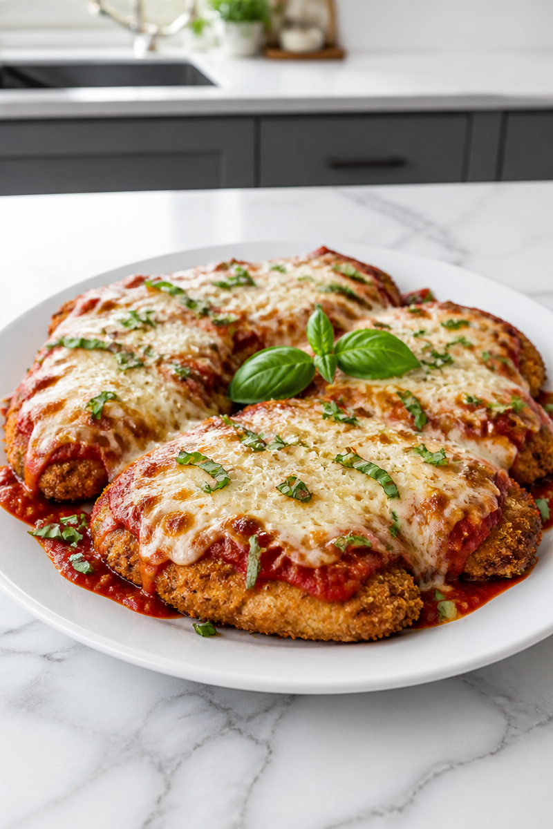 Steakhouse Chicken Parmesan Mozzarella Marinara