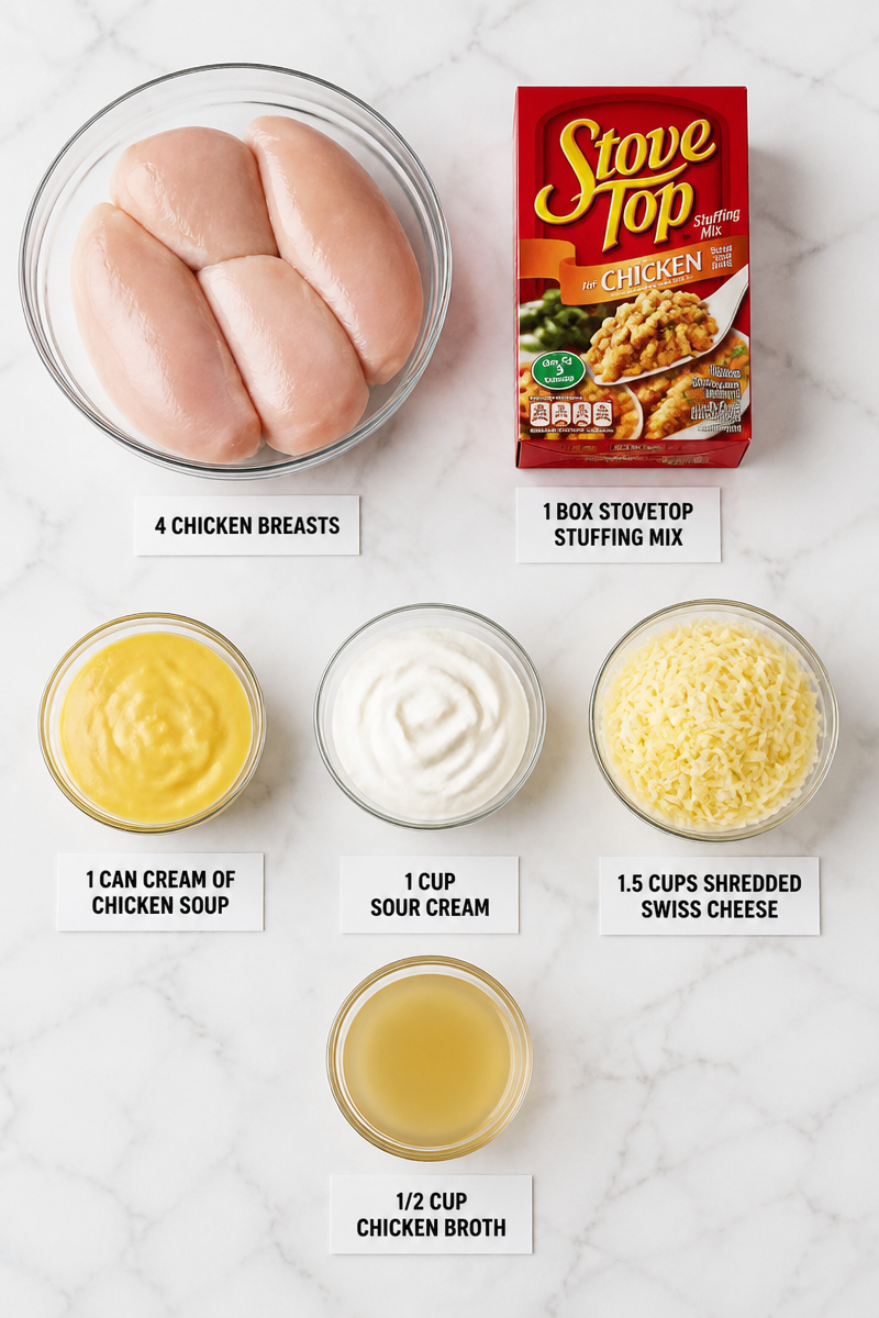 Stovetop Stuffing Swiss Chicken Casserole Stovetop Stuffing Swiss Chicken Casserole