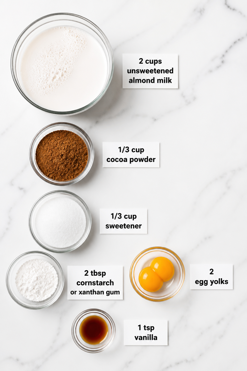 Sugar Free Dairy Free Chocolate Pudding
