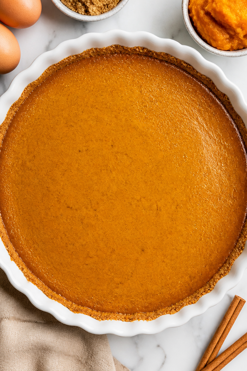 Sugar Free Silky Pumpkin Pie Custard