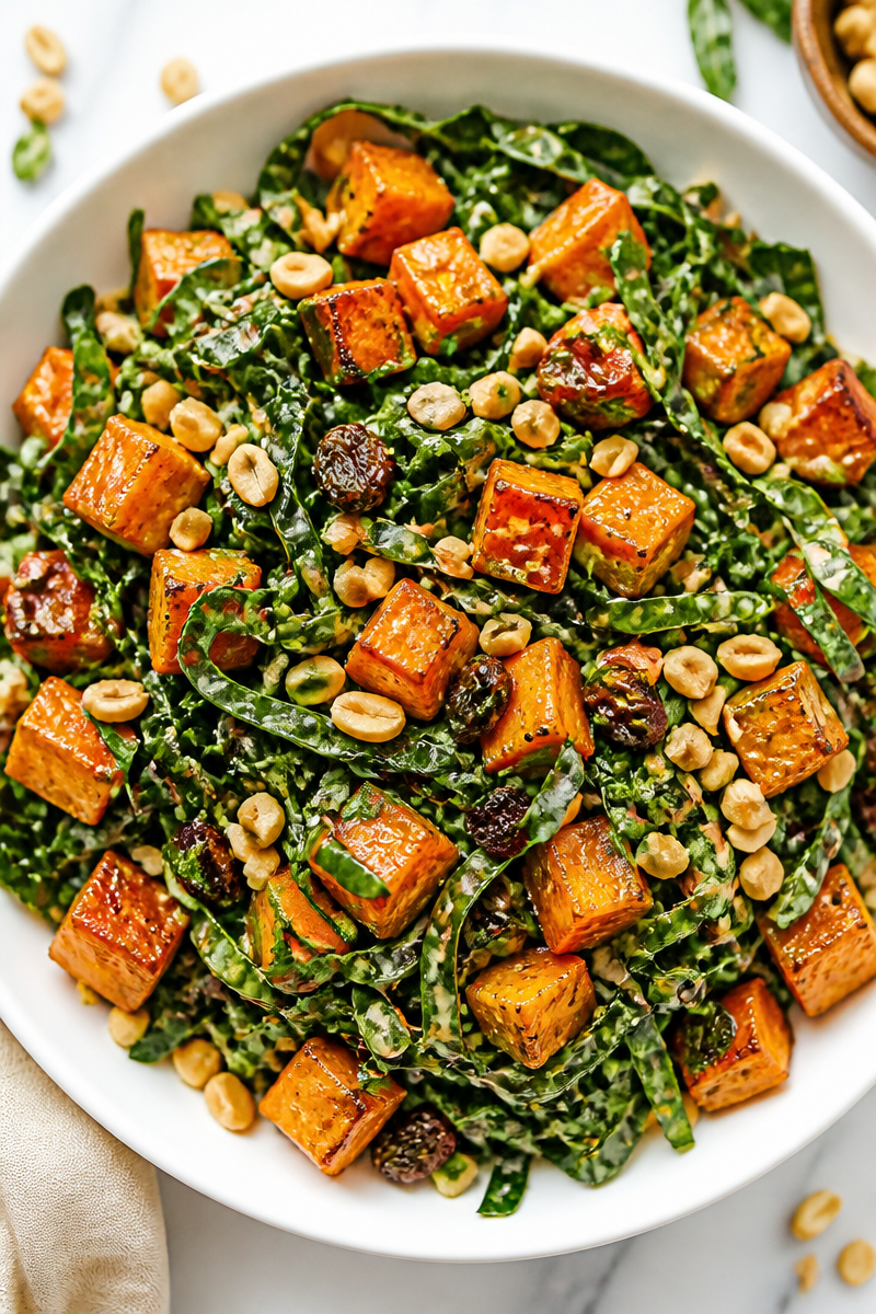 Sweet Potato Collard Green Senegalese Salad