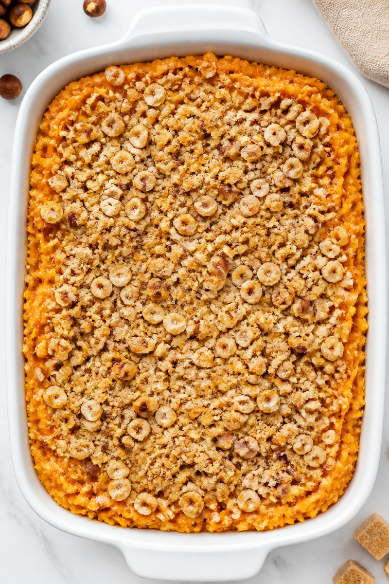 Sweet Potato Hazelnut Crunch Casserole Sweet Potato Hazelnut Crunch Casserole