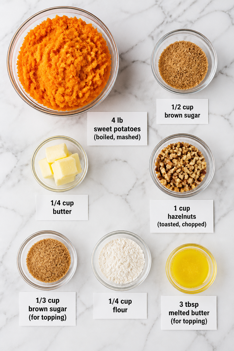 Sweet Potato Hazelnut Crunch Casserole Sweet Potato Hazelnut Crunch Casserole