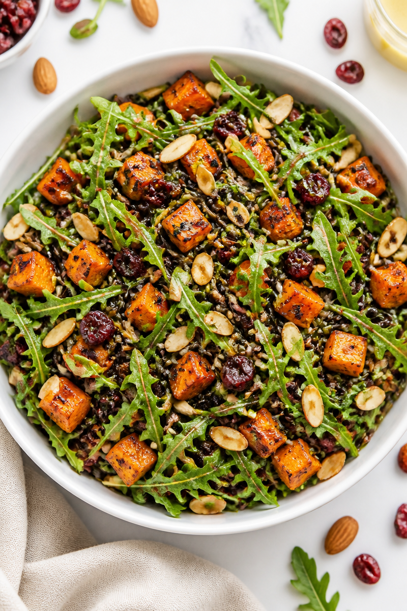 Sweet Potato Wild Rice Arugula Salad Sweet Potato Wild Rice Arugula Salad