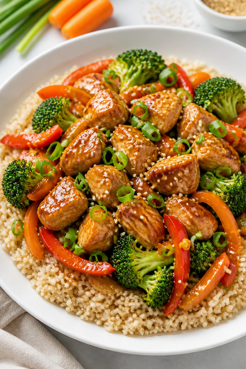 Teriyaki Chicken Brown Rice Bowl