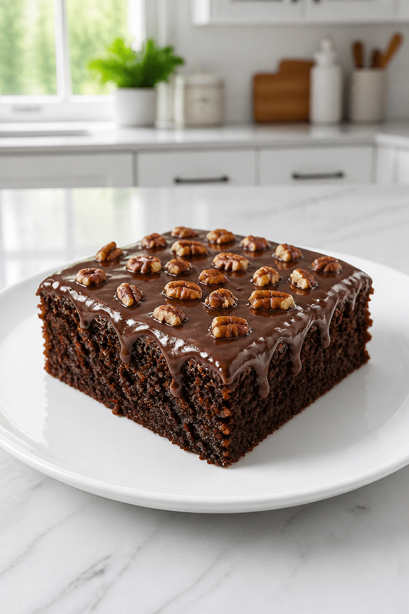 Texas Sheet Cake Chocolate Frosting Corner