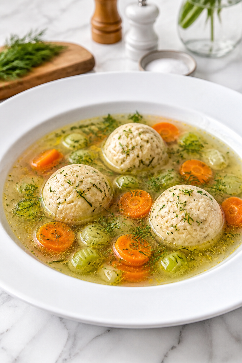 Traditional Matzo Ball Soup Recipe