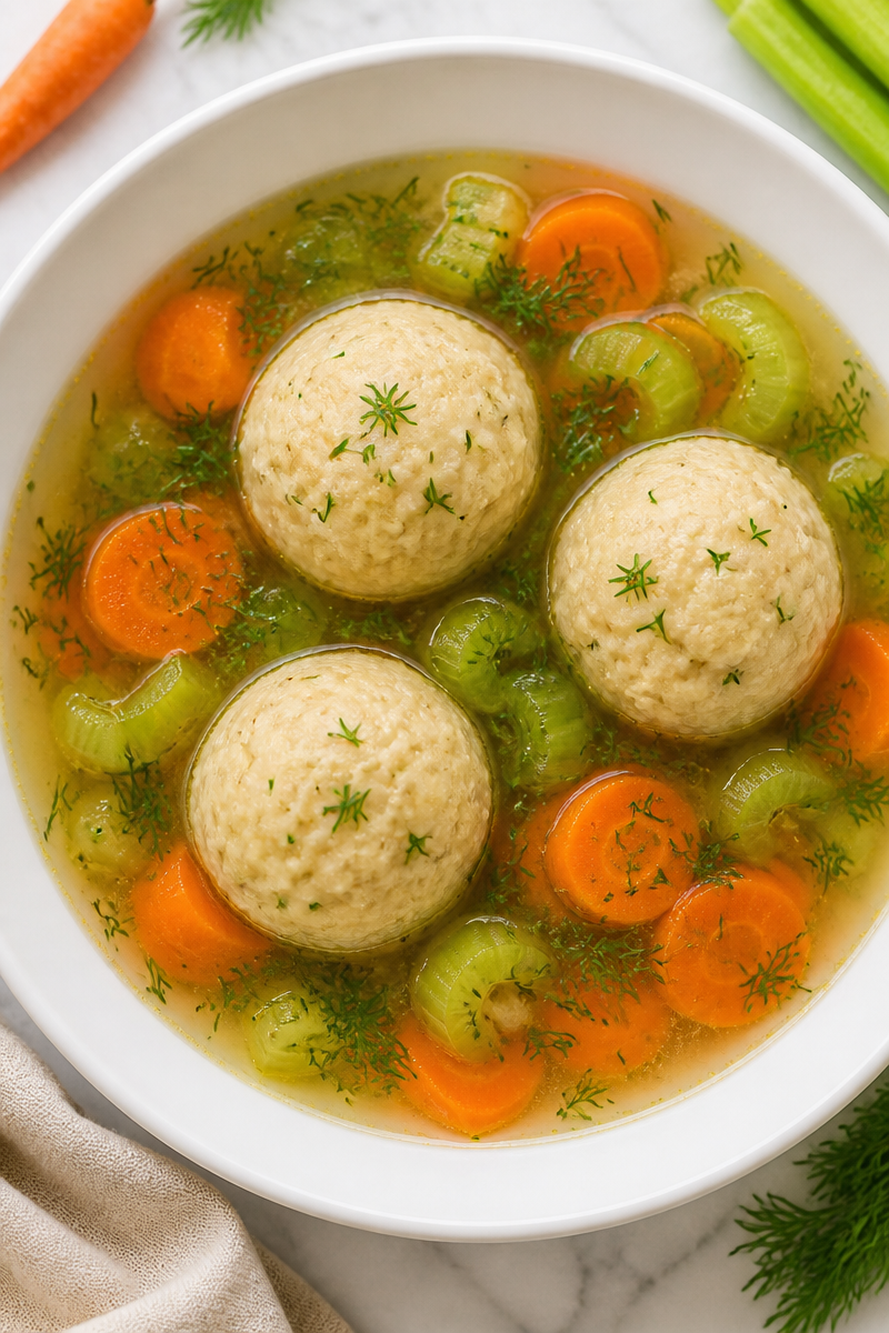 Traditional Matzo Ball Soup Recipe