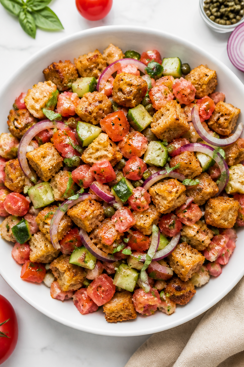 Tuscan Panzanella Bread Tomato Salad Tuscan Panzanella Bread Tomato Salad