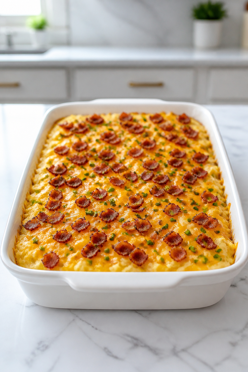 Twice Baked Potato Casserole Feeds Many Twice Baked Potato Casserole Feeds Many