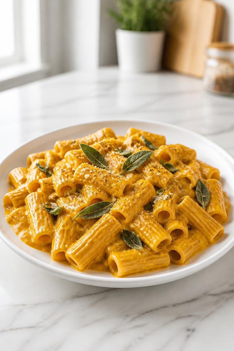 Vegan Whole Wheat Pumpkin Pasta Nourish