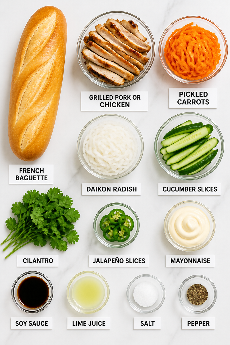 Vietnamese Banh Mi Sandwich