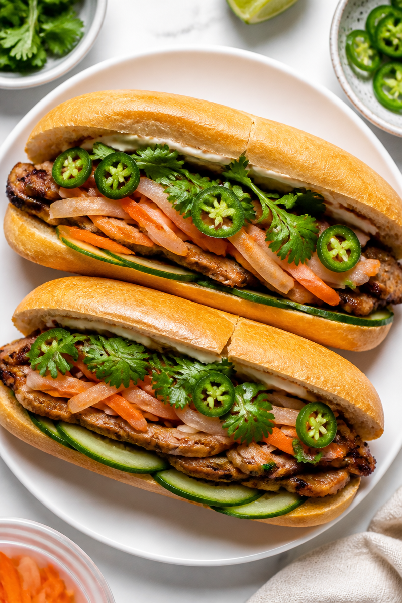 Vietnamese Banh Mi Sandwich