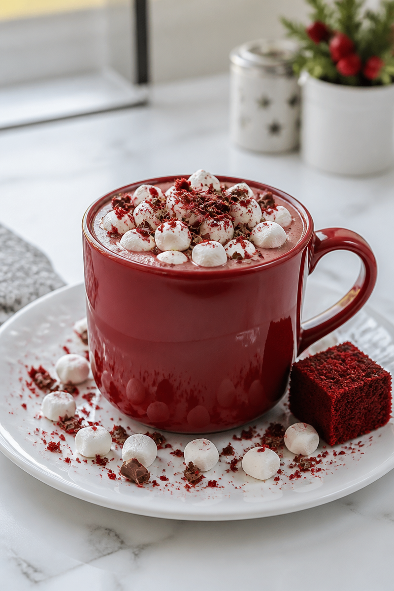 Warm Bloody Red Velvet Hot Chocolate Warm Bloody Red Velvet Hot Chocolate