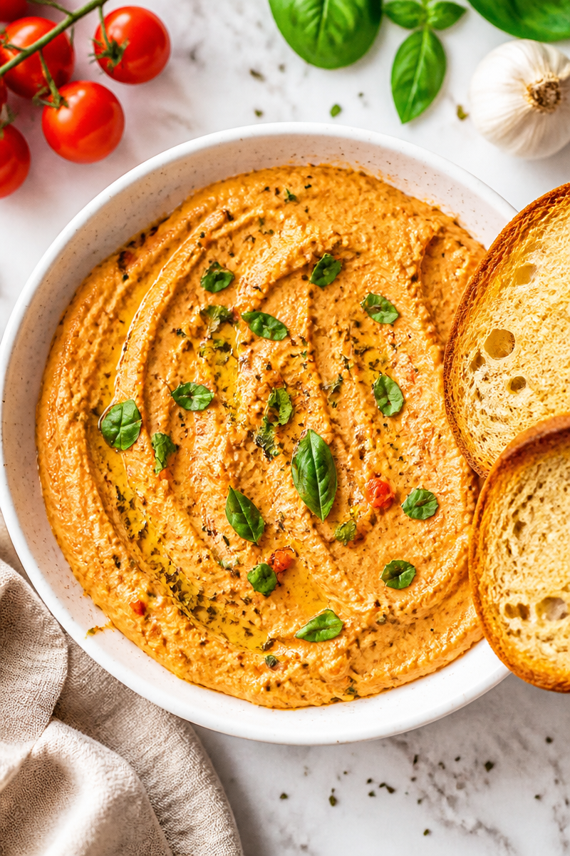 Whipped Feta Roasted Tomato Dip