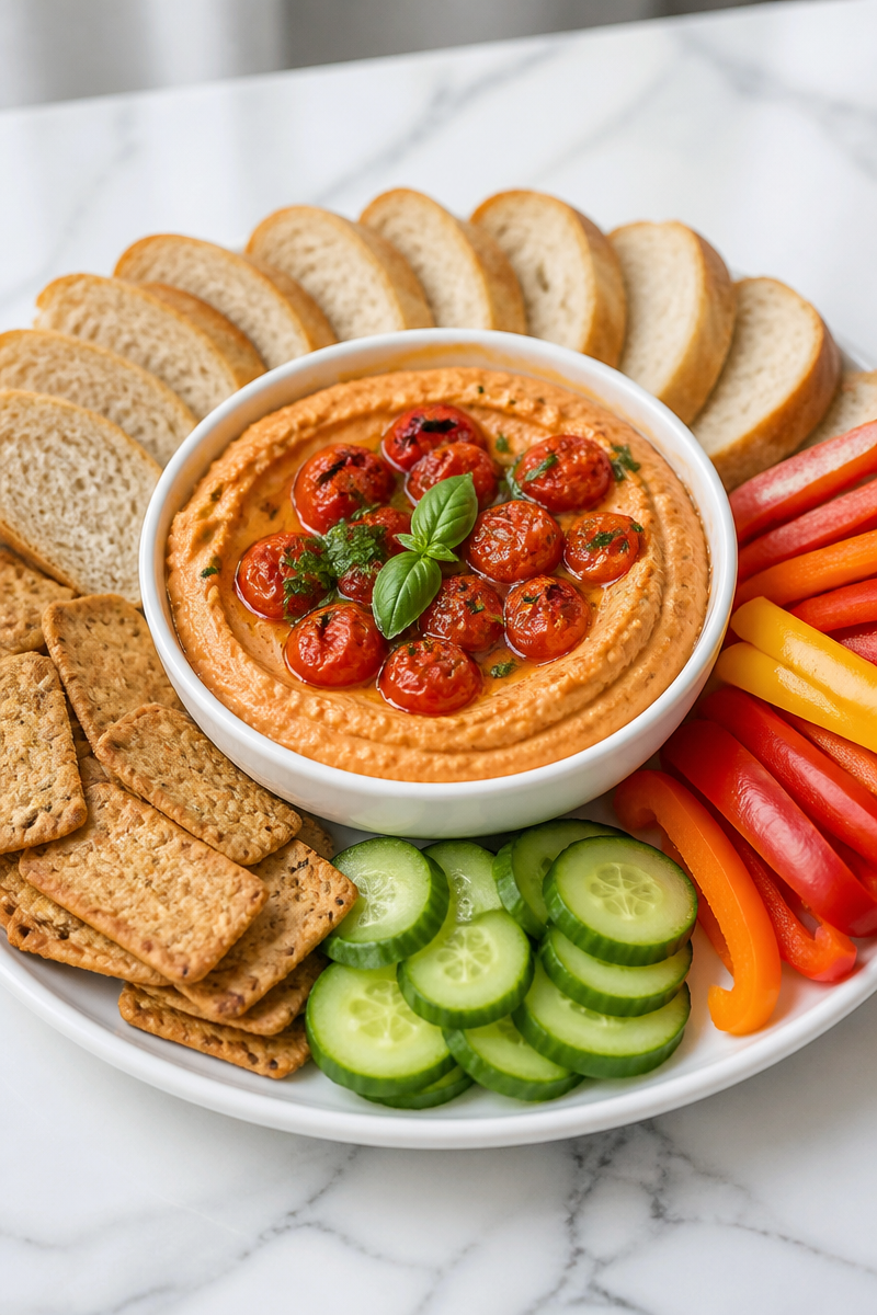 Whipped Feta Roasted Tomato Dip