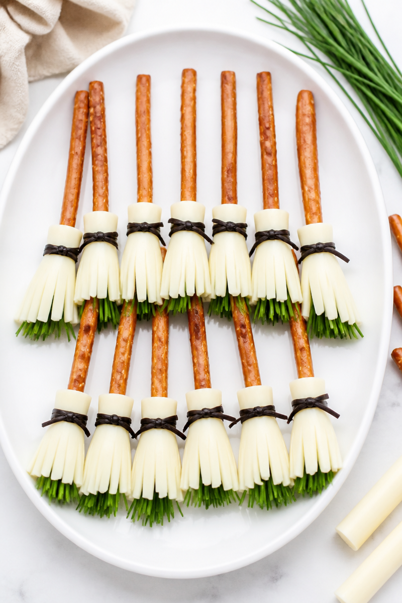 Witches Broom Pretzel Cheese Stick Witches Broom Pretzel Cheese Stick