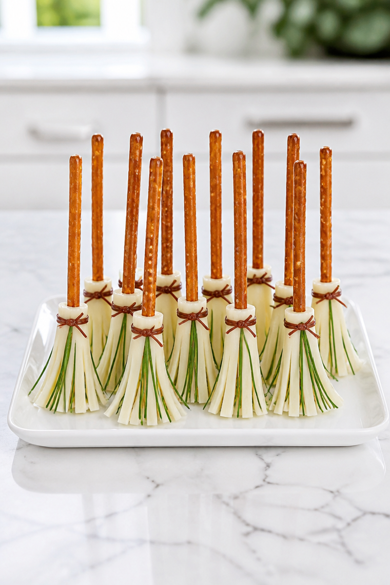Witches Broom Pretzel Cheese Stick Witches Broom Pretzel Cheese Stick