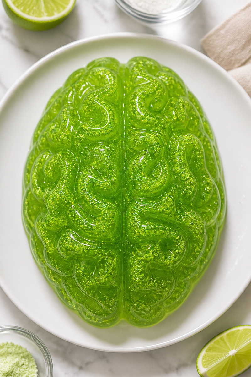 Zombie Brain Jello Shot Green Glow Zombie Brain Jello Shot Green Glow