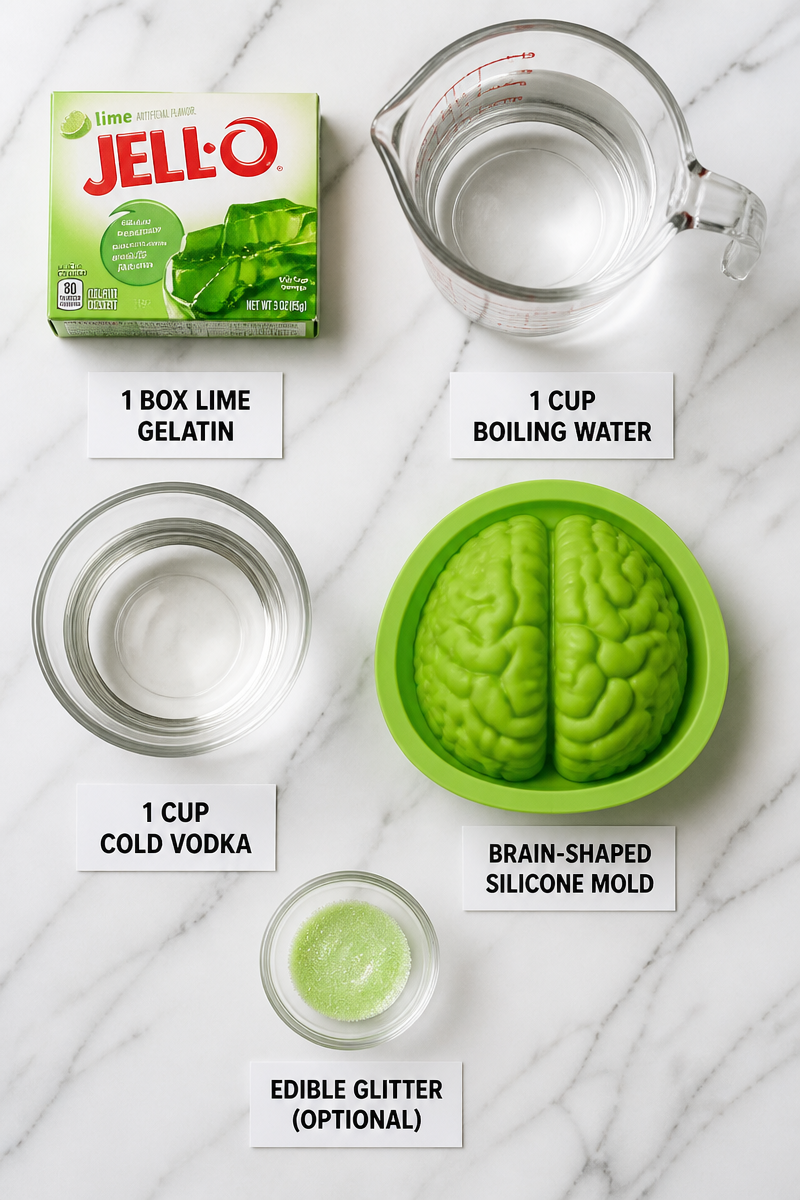 Zombie Brain Jello Shot Green Glow Zombie Brain Jello Shot Green Glow