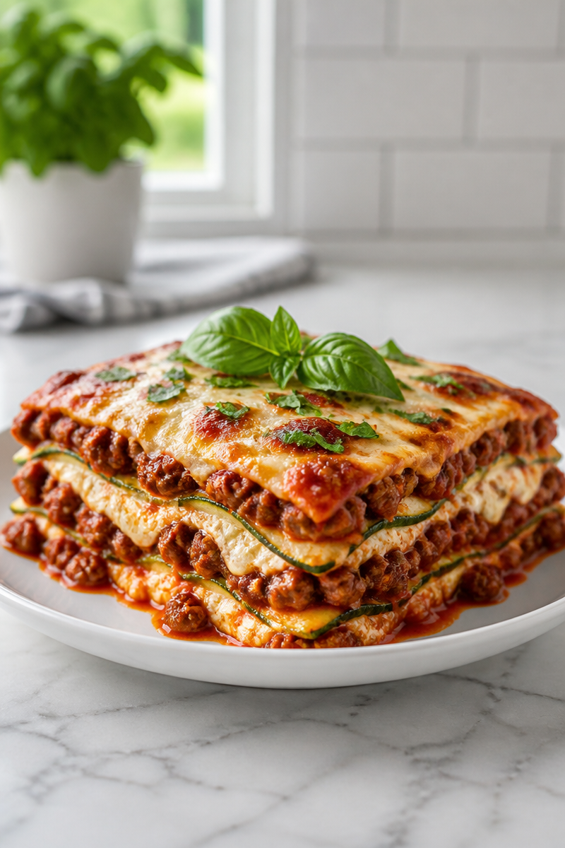 Zucchini Lasagna Keto Noodle Free Bake Zucchini Lasagna Keto Noodle Free Bake