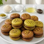 rich dark chocolate pistachio french macaron 2026 07 08 040808 683x1024 1