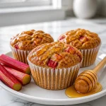 whole wheat rhubarb muffin with honey glaze 2026 07 21 034108 683x1024 1