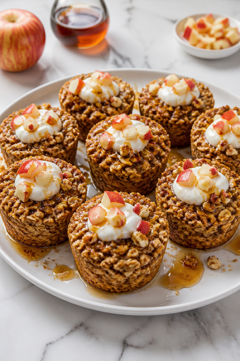 Apple Cinnamon Baked Oatmeal Cups