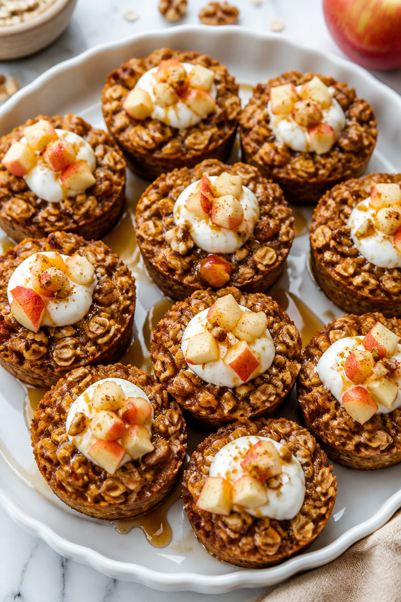 Apple Cinnamon Baked Oatmeal Cups