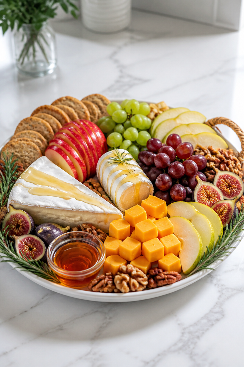Autumn Fruit and Cheese Basket Autumn Fruit and Cheese Basket