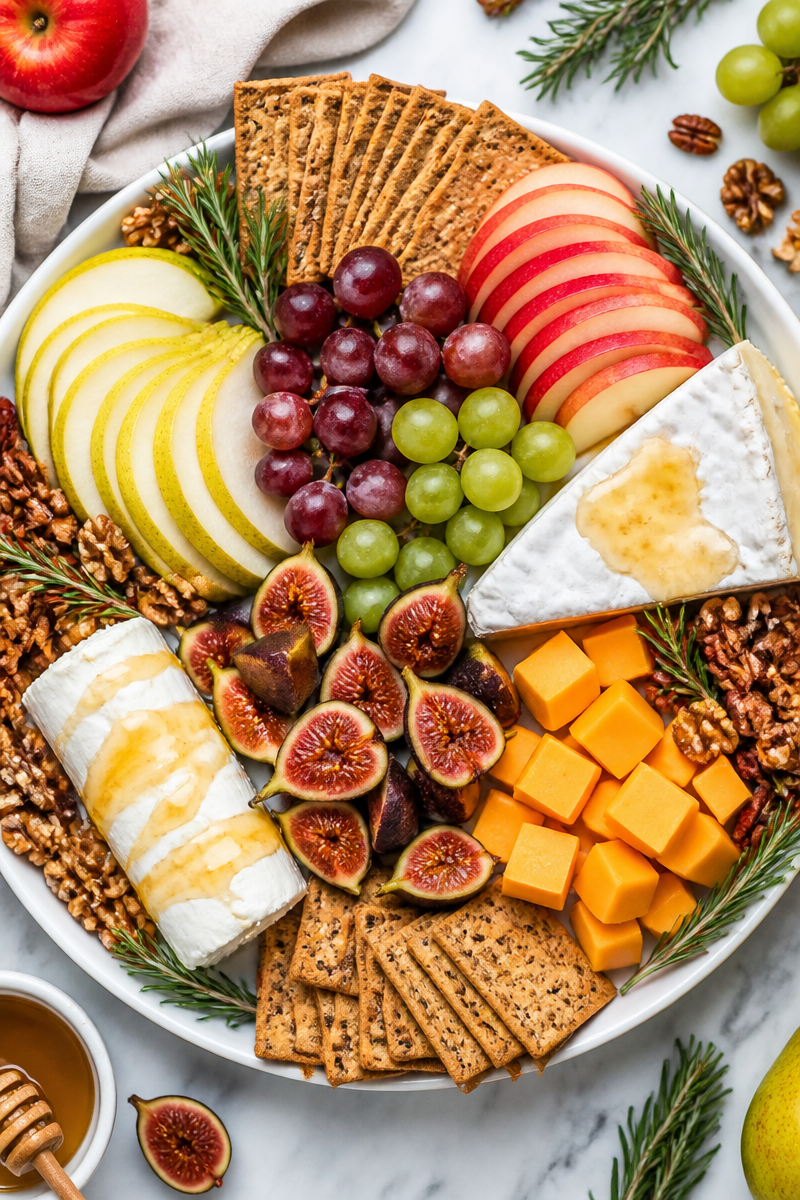 Autumn Fruit and Cheese Basket Autumn Fruit and Cheese Basket