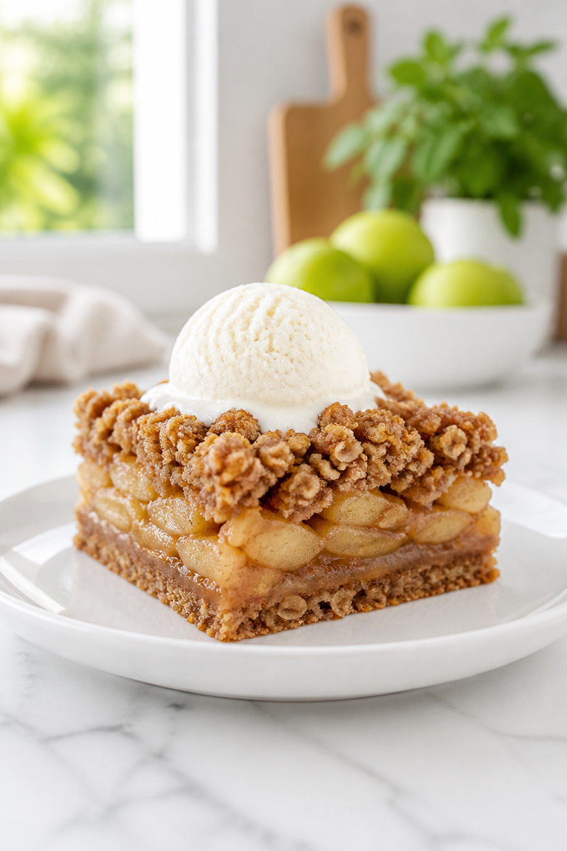 Baked Apple Betty Crumble Bar Baked Apple Betty Crumble Bar