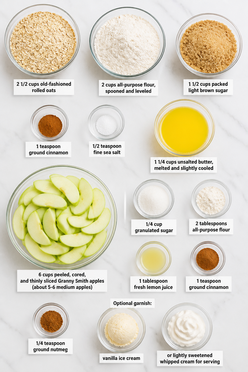 Baked Apple Betty Crumble Bar Baked Apple Betty Crumble Bar