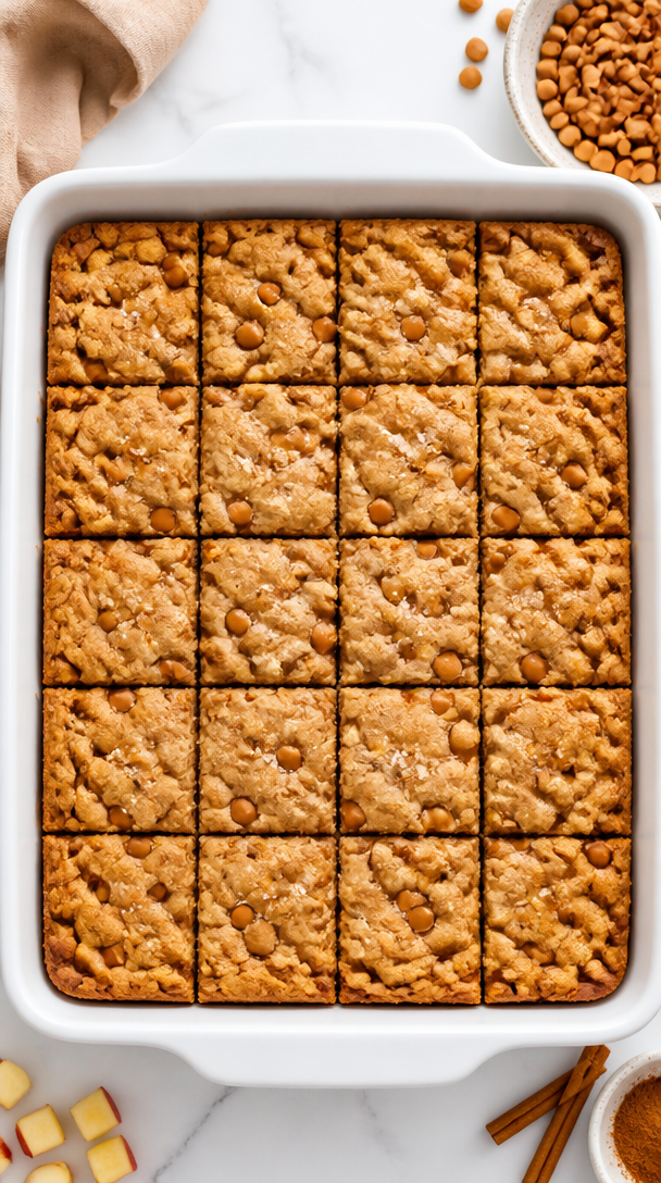 Baked Apple Butterscotch Blondie Bar