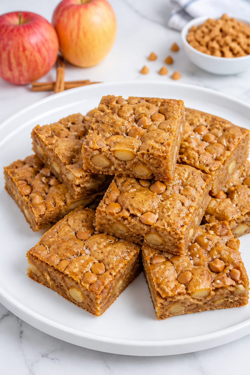Baked Apple Butterscotch Blondie Bar