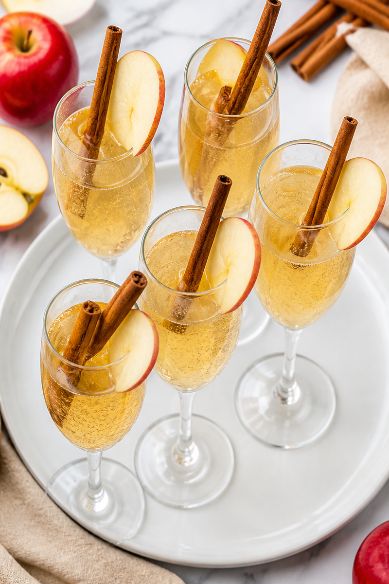 Baked Apple Cider Mimosa Brunch