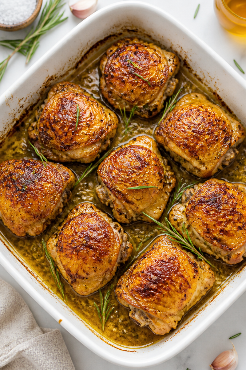 Baked Apple Cider Vinegar Chicken Thigh Baked Apple Cider Vinegar Chicken Thigh