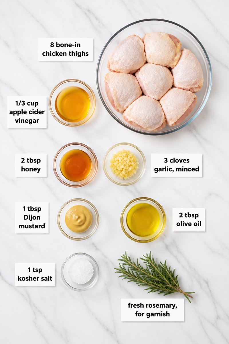 Baked Apple Cider Vinegar Chicken Thigh Baked Apple Cider Vinegar Chicken Thigh