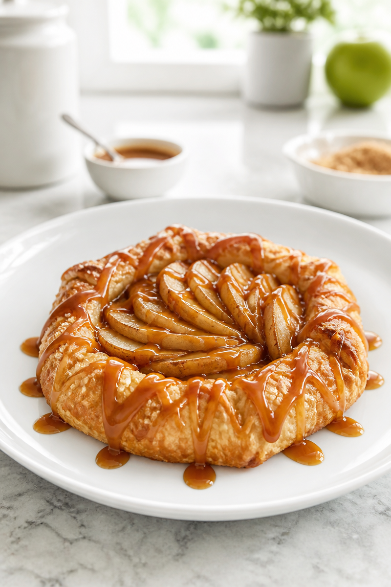 Baked Apple Galette Individual Puff Pastry