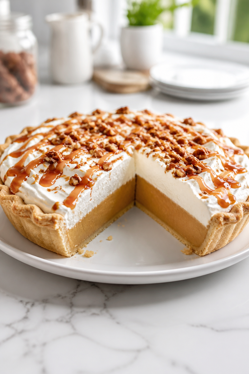 Baked Butterscotch Pudding Pie Classic