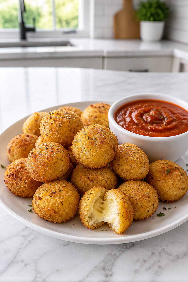 Baked Cheddar Cheese Curd Bite Baked Cheddar Cheese Curd Bite