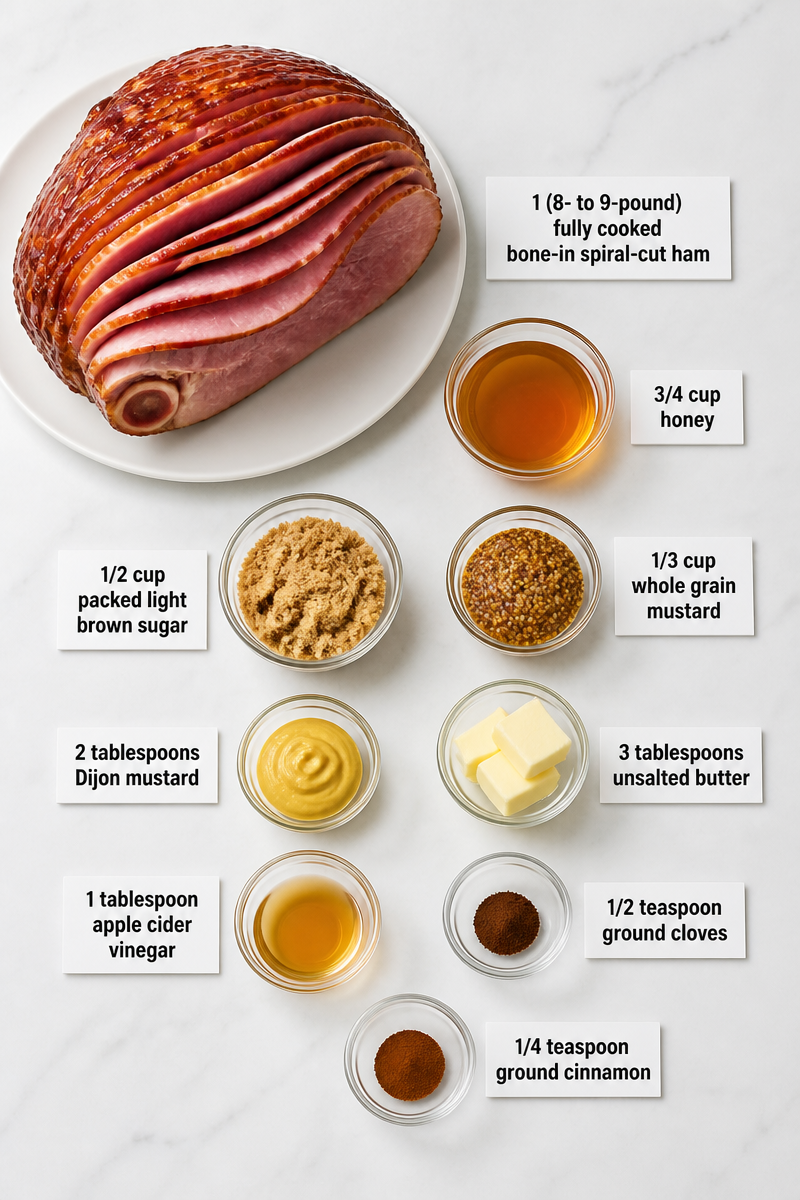Baked Honey Mustard Glazed Ham