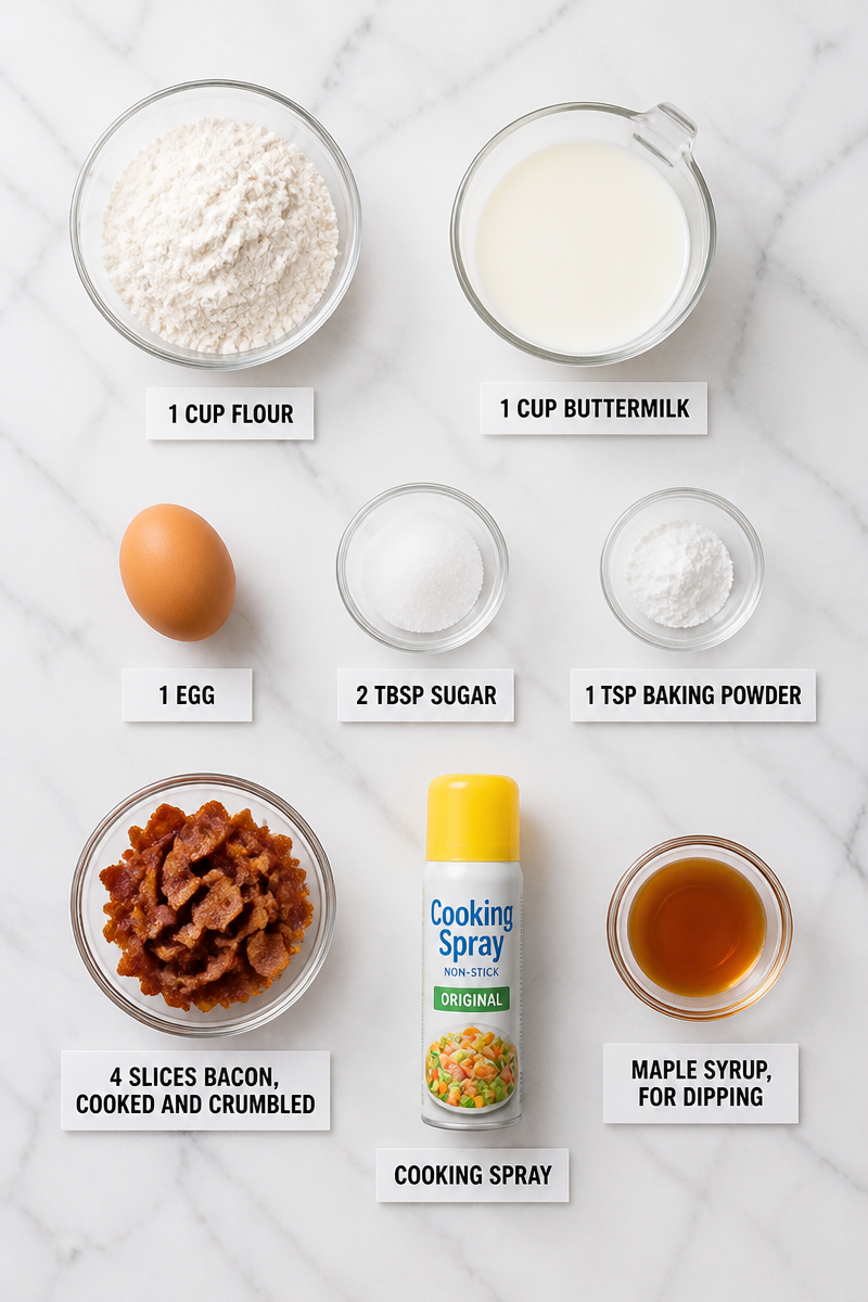 Baked Maple Bacon Pancake Bite
