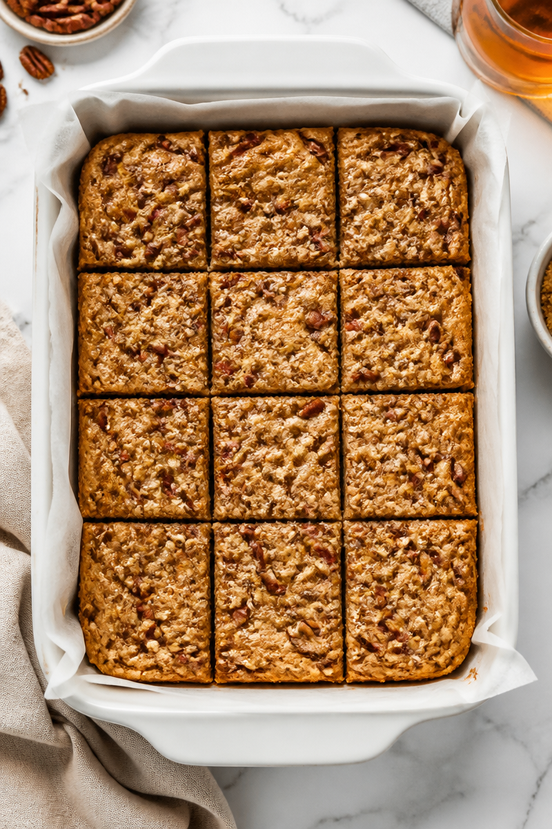 Baked Maple Pecan Blondie Bourbon Baked Maple Pecan Blondie Bourbon