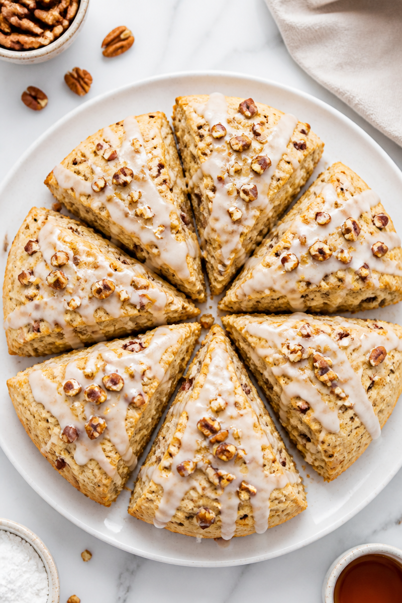 Baked Maple Pecan Scone Glaze