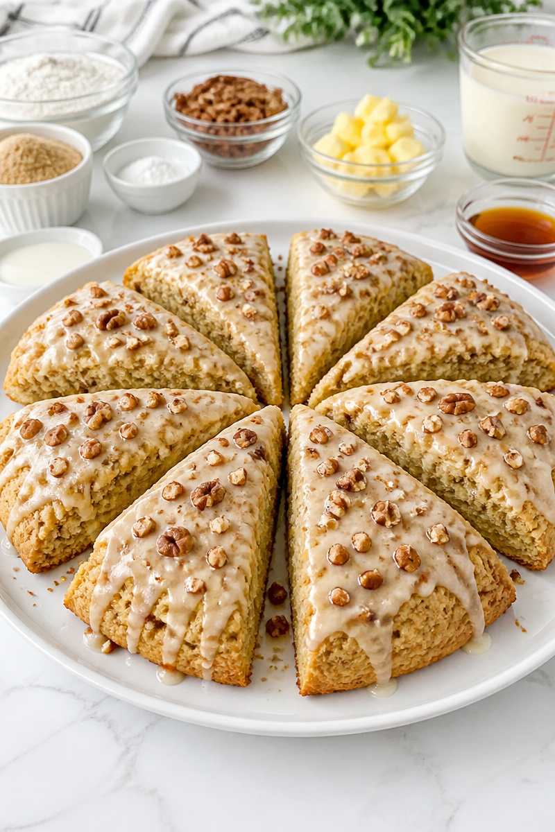 Baked Maple Pecan Scone Glaze