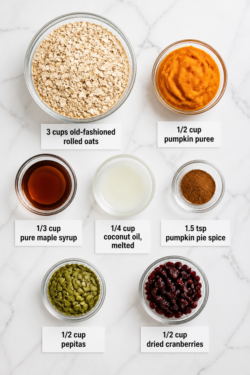 Baked Maple Pumpkin Granola Bar
